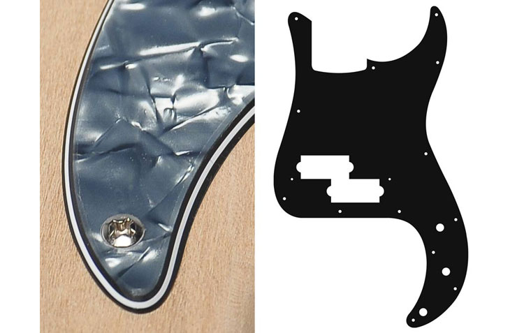 46 colours: Precision Bass Scratchplate/Pickguard Pick Guard for P-Bass - Bild 7 von 83