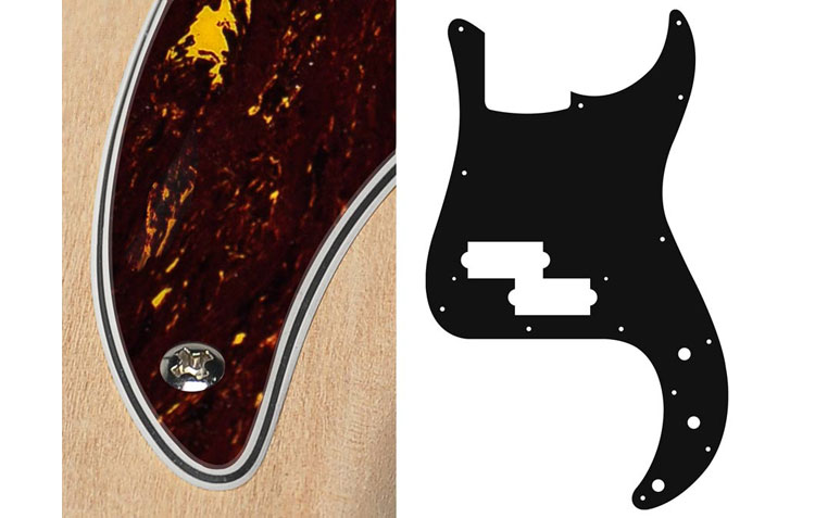 46 colours: Precision Bass Scratchplate/Pickguard Pick Guard for P-Bass - Bild 63 von 83