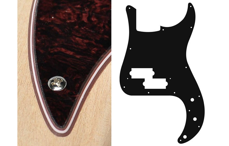 46 colours: Precision Bass Scratchplate/Pickguard Pick Guard for P-Bass - Bild 61 von 83