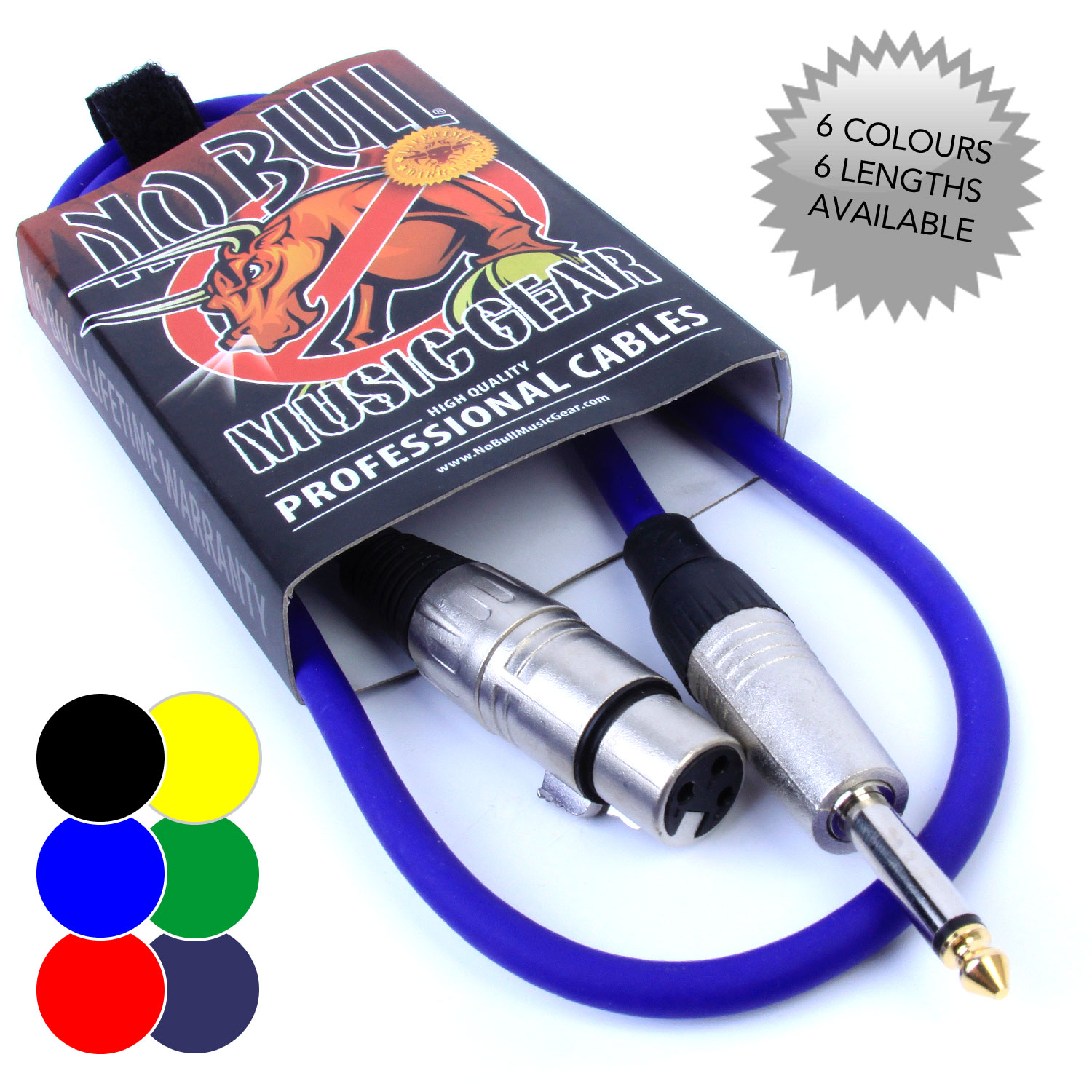 Premium Female XLR to 1/4" Jack (6.35mm) Microphone Cable Audio Lead