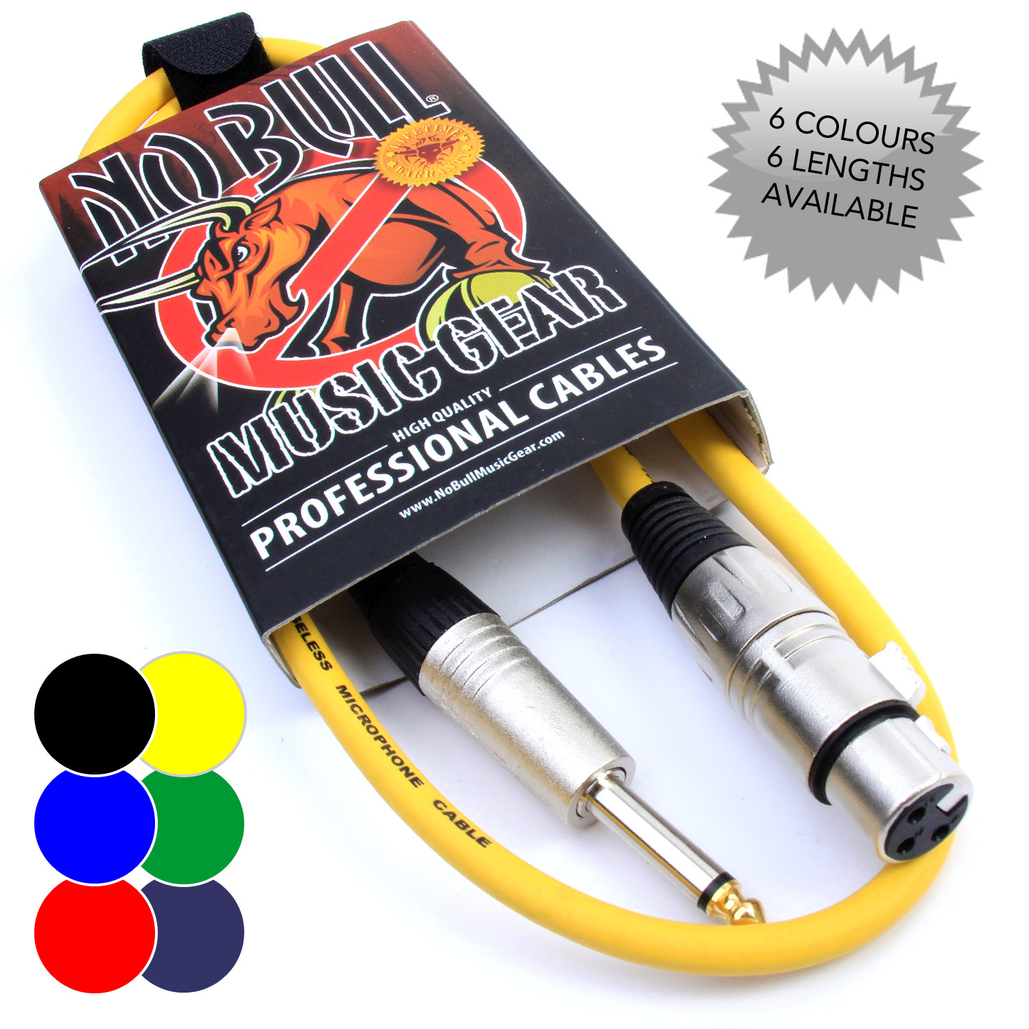 Premium Female XLR to 1/4" Jack (6.35mm) Microphone Cable Audio Lead