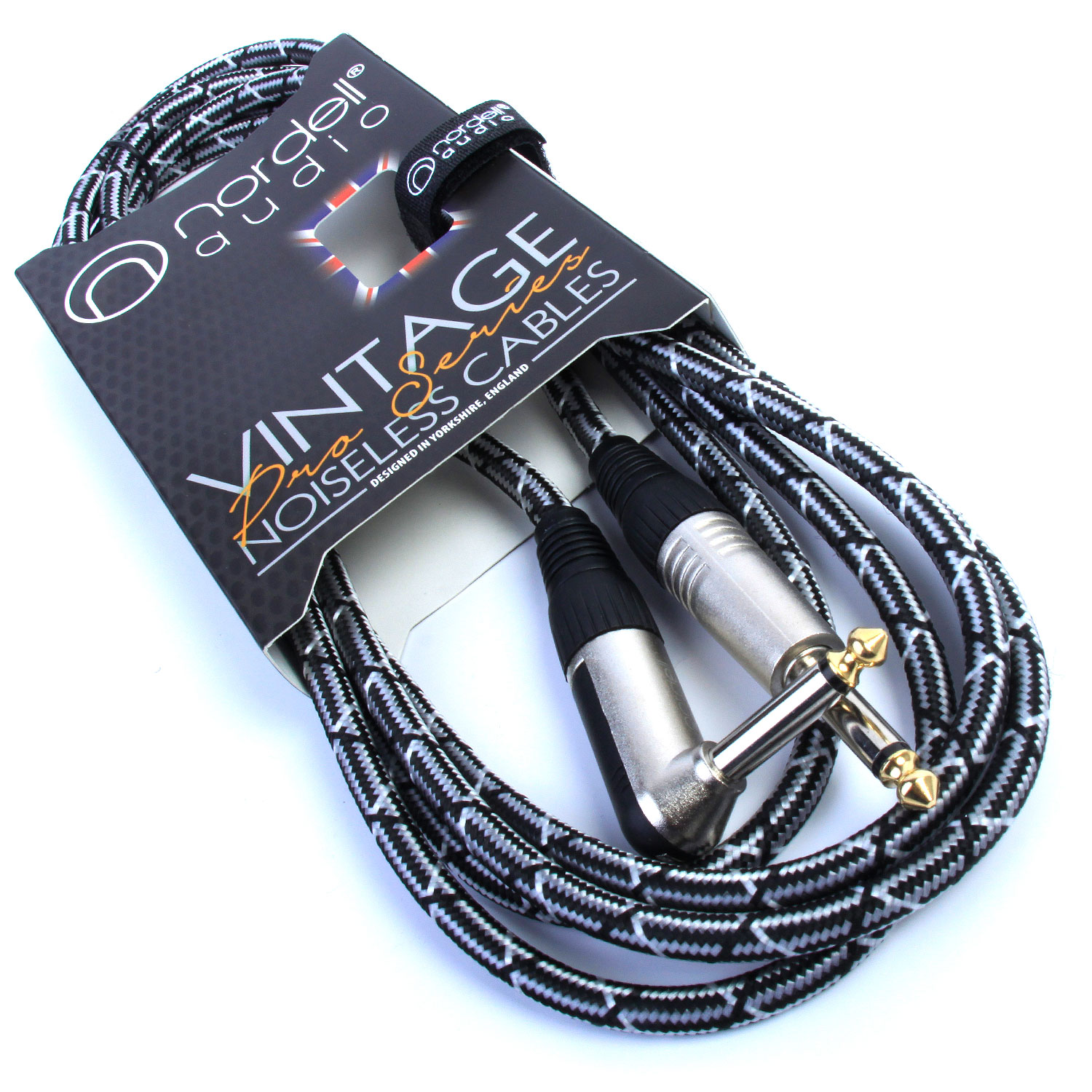 Premium Tweed Guitar Lead Vintage Noiseless Cable Electric/Bass