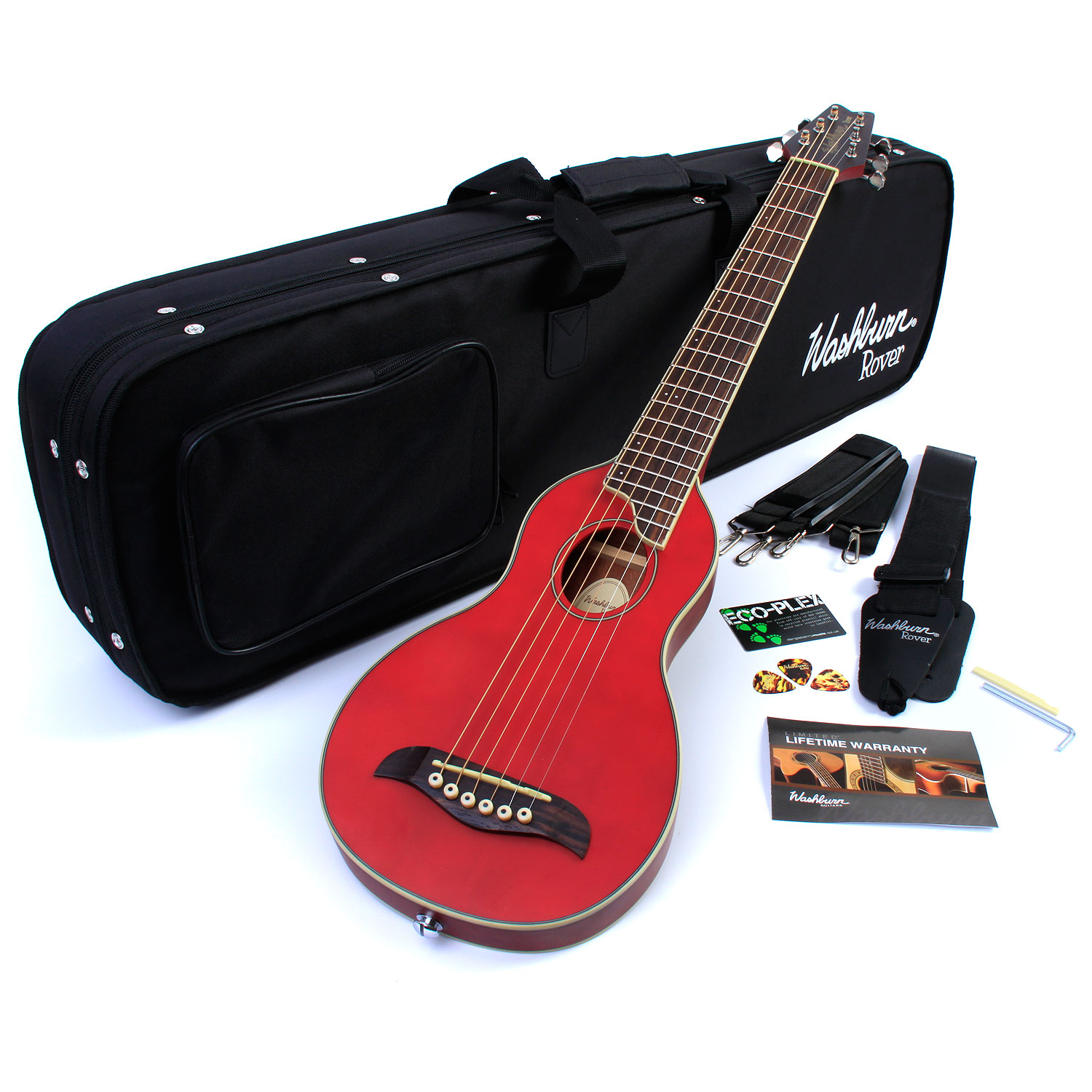washburn rover travel guitar case
