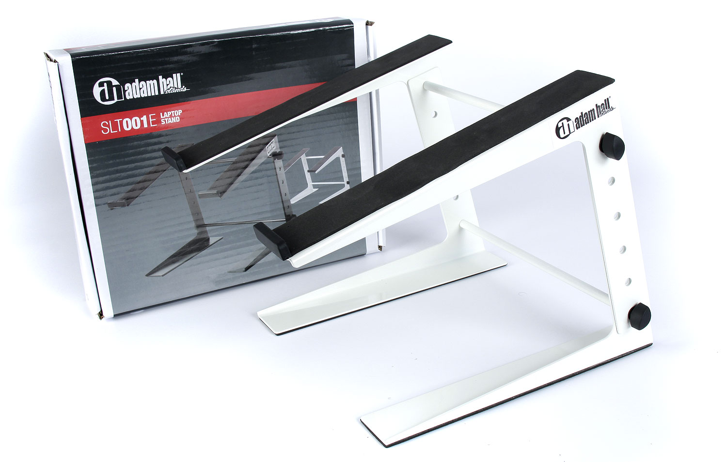 DJ Mixer/Laptop Stand White Adam Hall Multitrack Recorder Stand Heavy