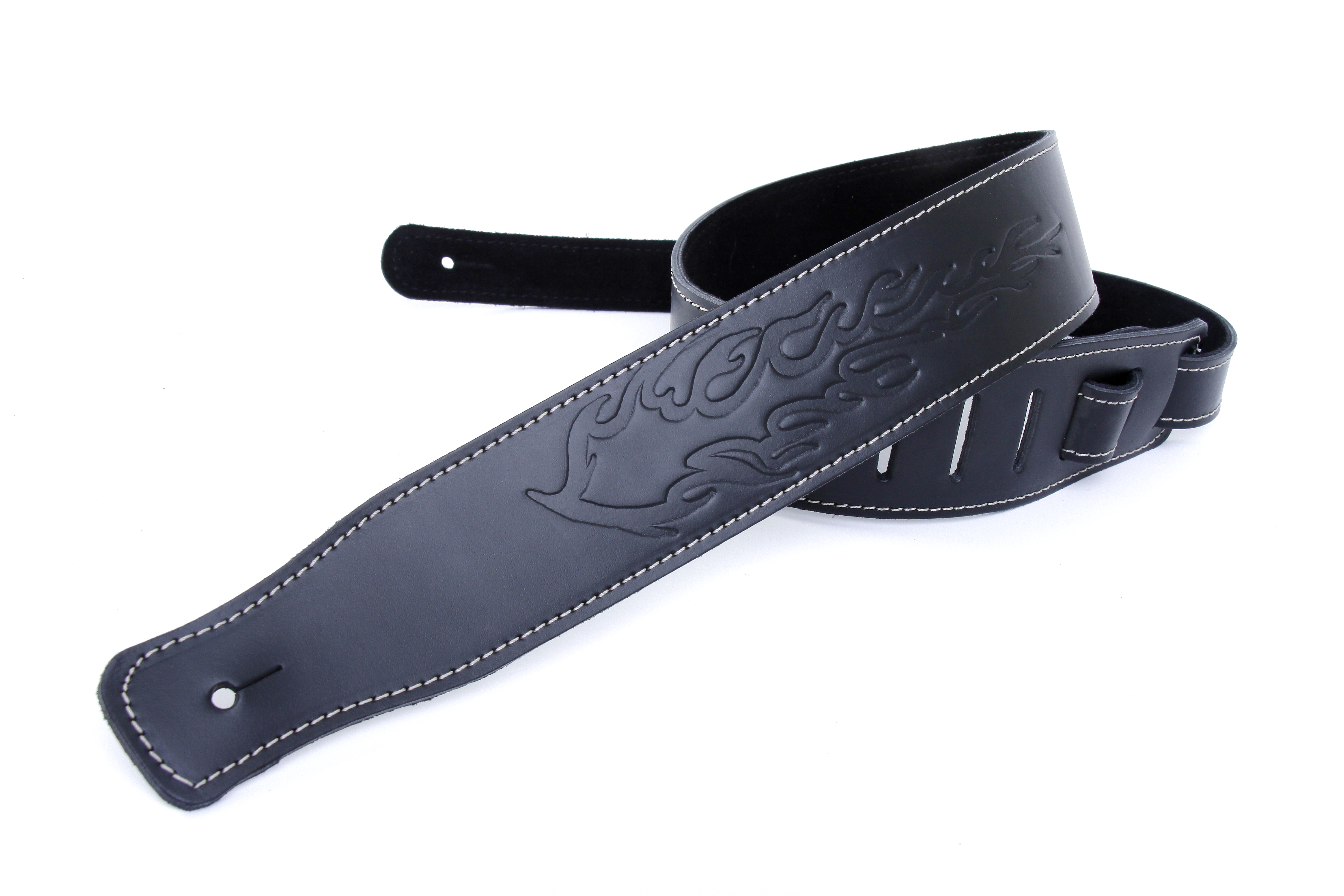 Real Leather Guitar Strap 1.3m Vintage, Made in UK Electric Acoustic