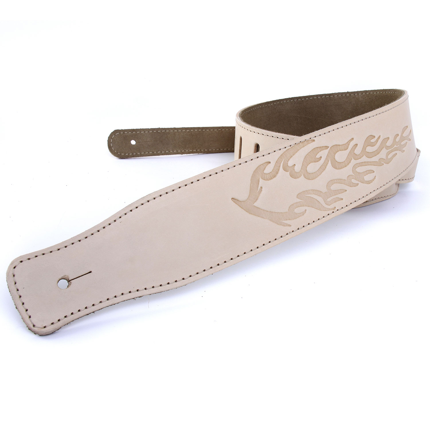 Real Leather Guitar Strap 1.3m Vintage, Made in UK Electric Acoustic