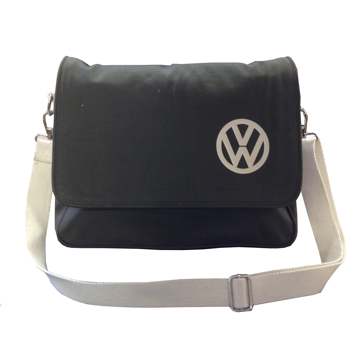 Official VW Canvas Messenger Shoulder Bag Black/Brown