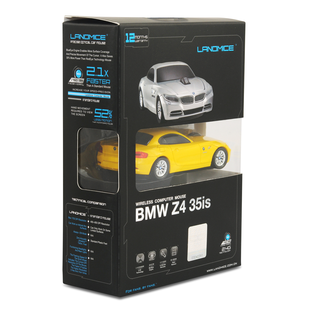 Official BMW Z4 Car Wireless Computer Mouse Yellow eBay