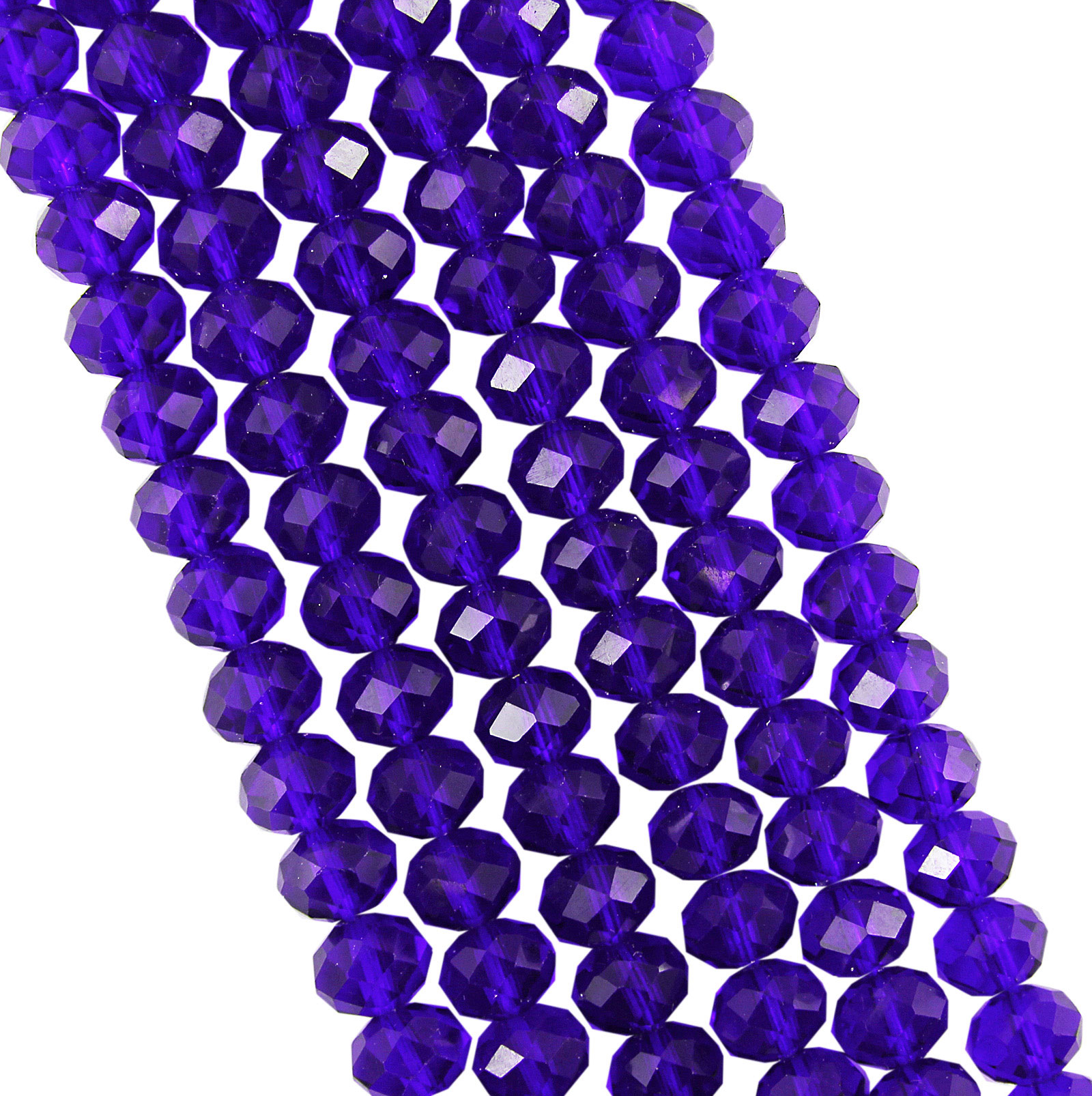 FACETED RONDELLE CRYSTAL GLASS BEADS 4x3mm 6x4mm 8x6mm 10x8mm 12x9mm
