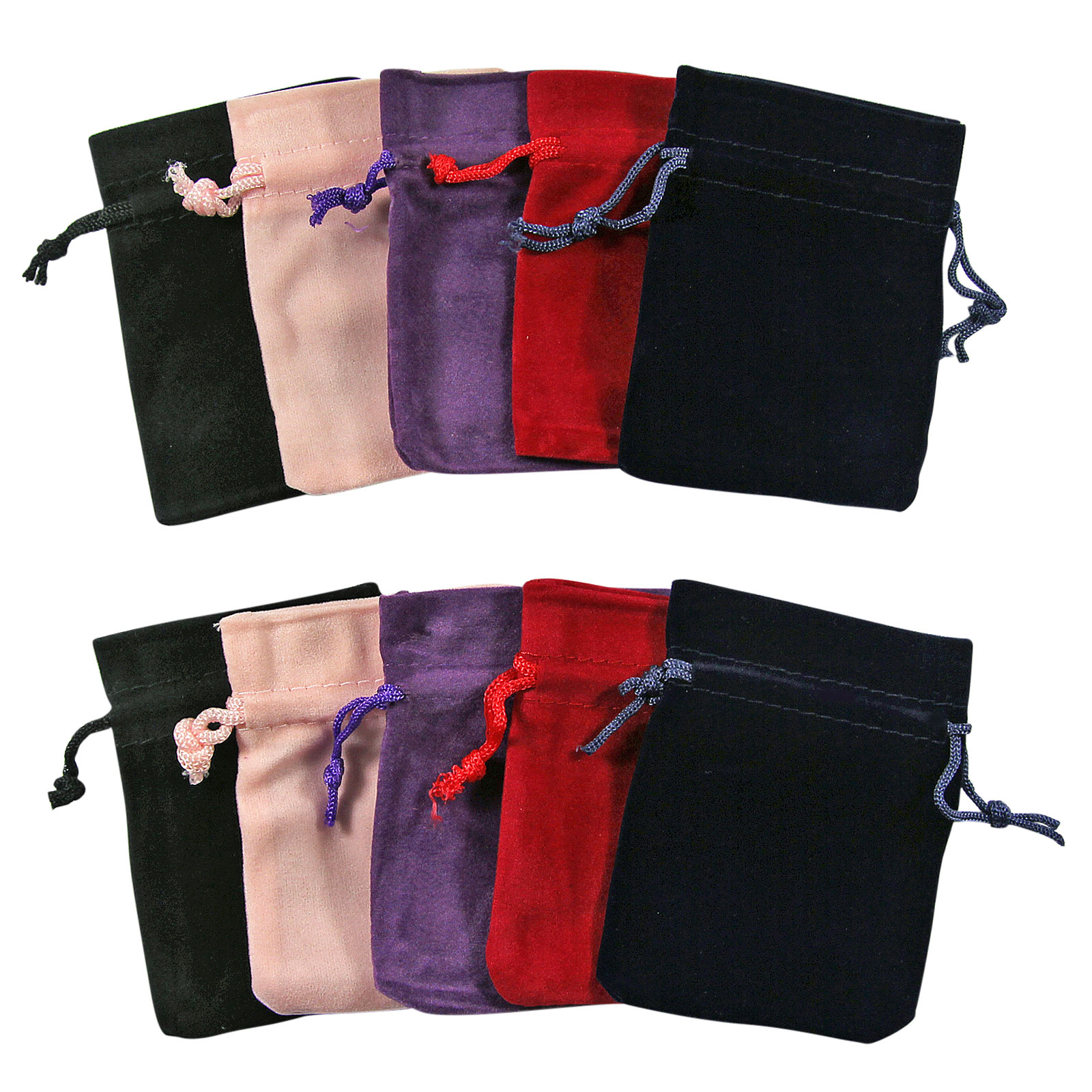 Velvet Jewellery Drawstring Wedding Gift Bag Favour Pouches 6 Colours