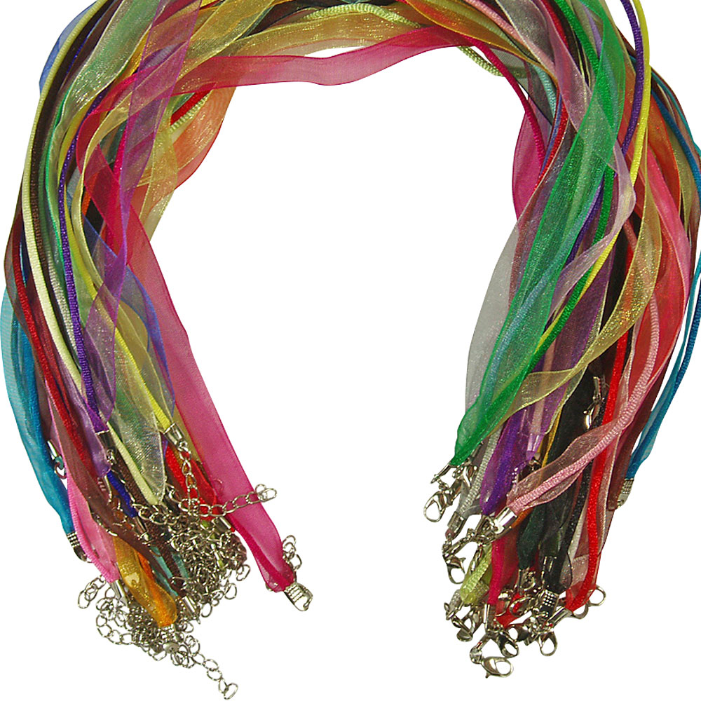 Organza ribbon necklace Clearance