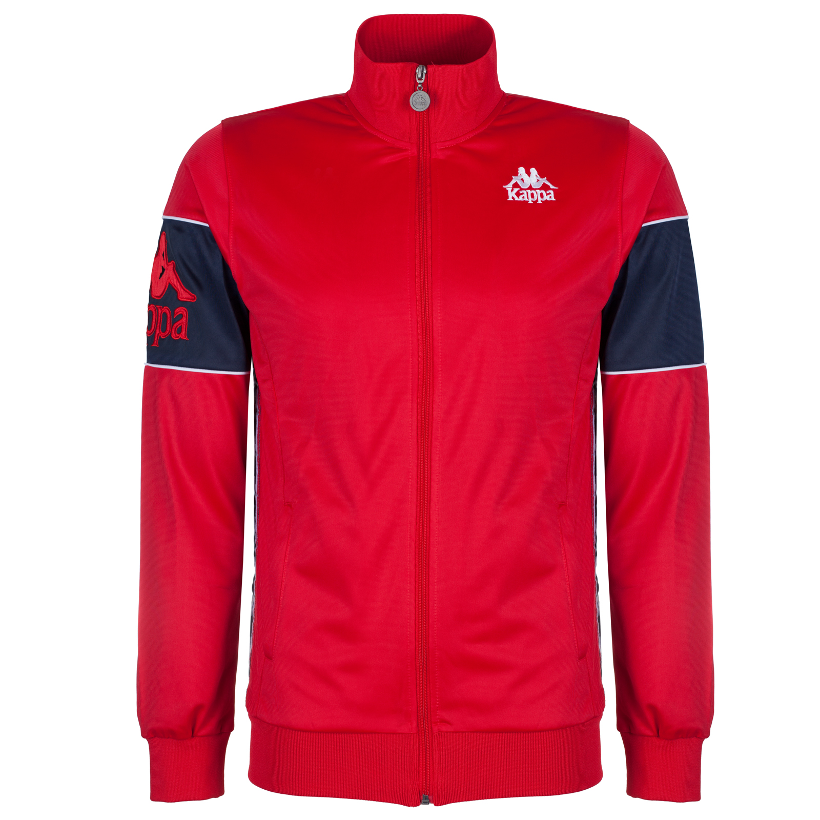 Kappa Mens Retro Full Zip Tracksuit Top 80s Authentic Track Jacket Coat