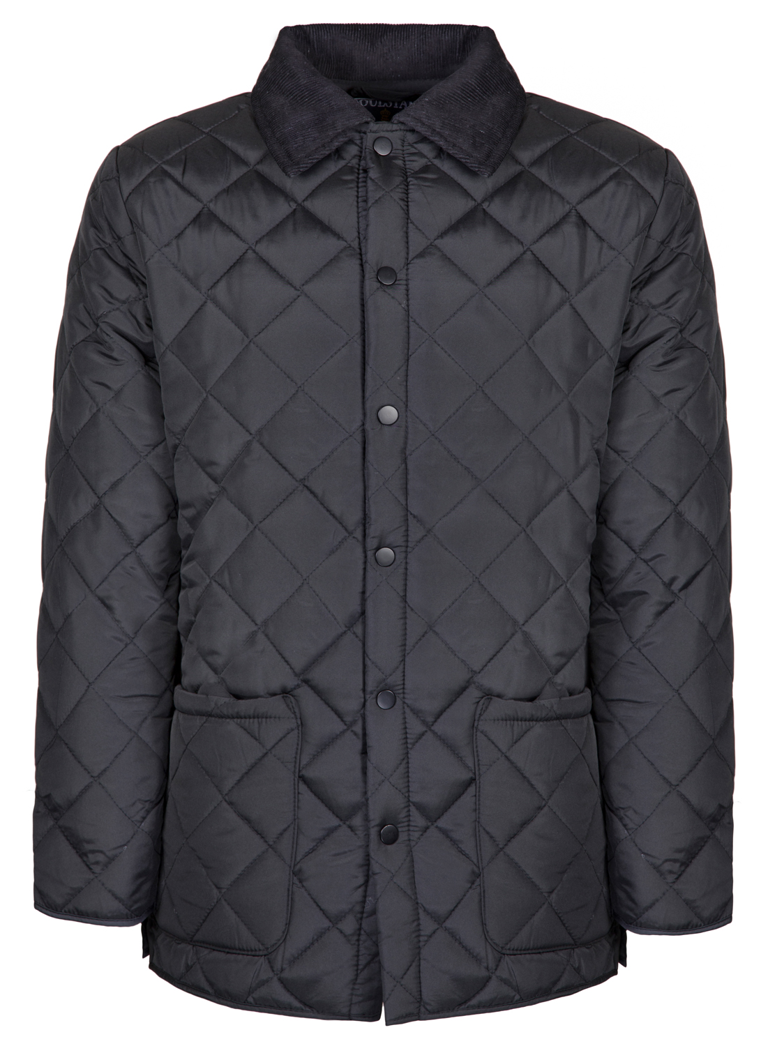 Soul Star Mens Diamond Quilted Jacket Padded Cord Patches Coat New eBay