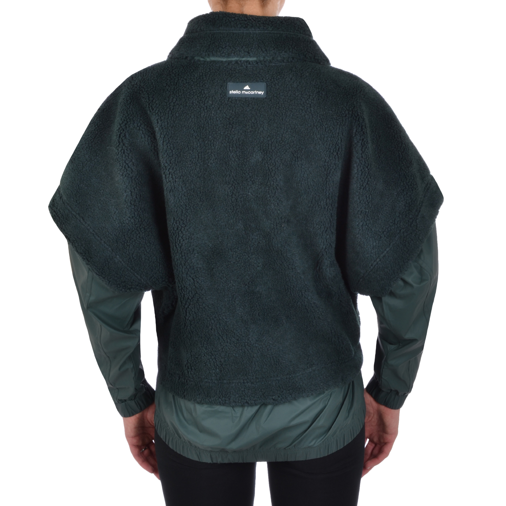 adidas by Stella McCartney Womens Weekender Teddy Fleece Jacket Coat