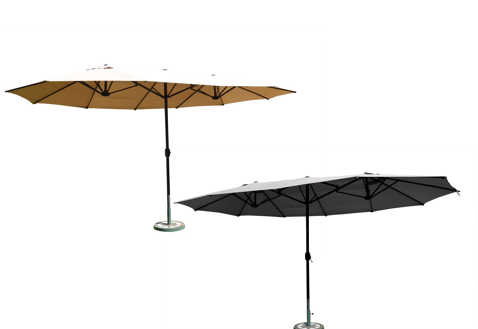 LECO Sonnenschirm, versch. Farben, oval, Sonnenschutz, Gartenschirm | eBay