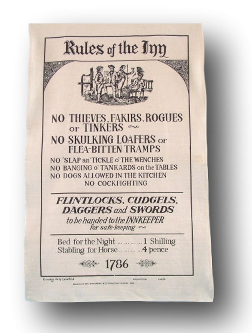 skulking loafers of the inn galley tea towel no skulking loafers skulking loafers of the inn galley tea towel no skulking loafers