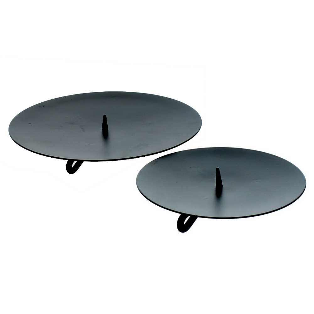Black Metal Spike Candle Plate eBay