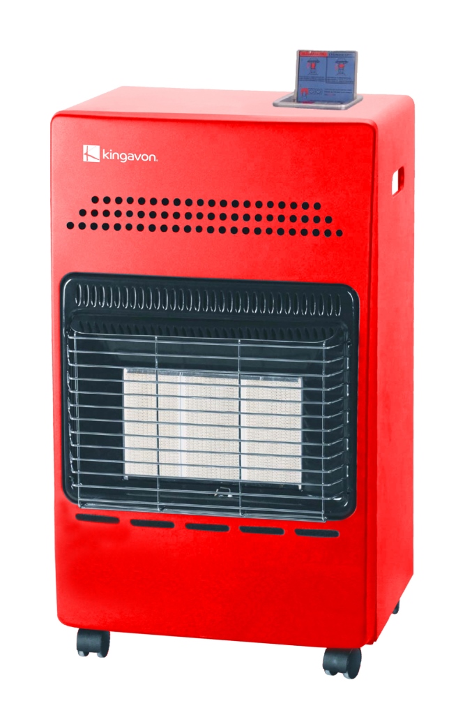 4.2KW CALOR GAS FIRE KINGAVON HEATER BUTANE 4.2 KW HEATING RED