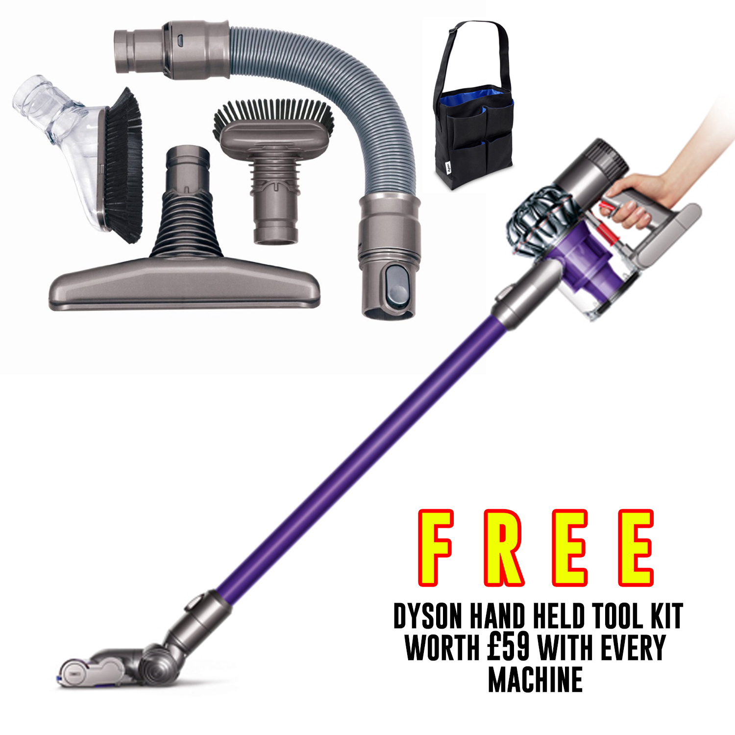 Dyson DC59 Animal + Toolkit Cordless Handheld Vacuum Cleaner DC 59