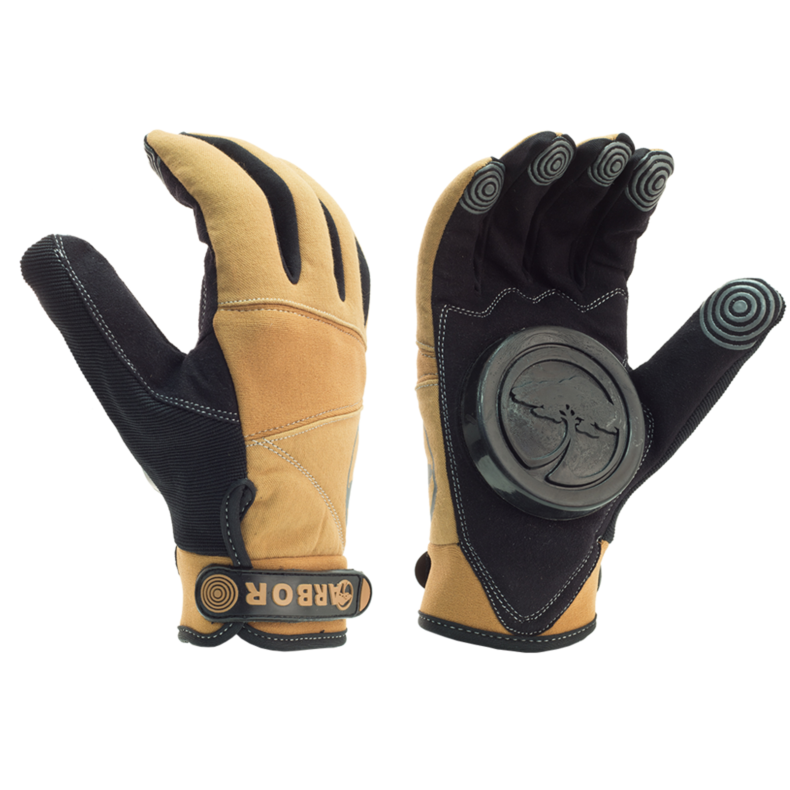 Arbor Signature Slide Skateboarding Protection Skate Gloves Camel eBay