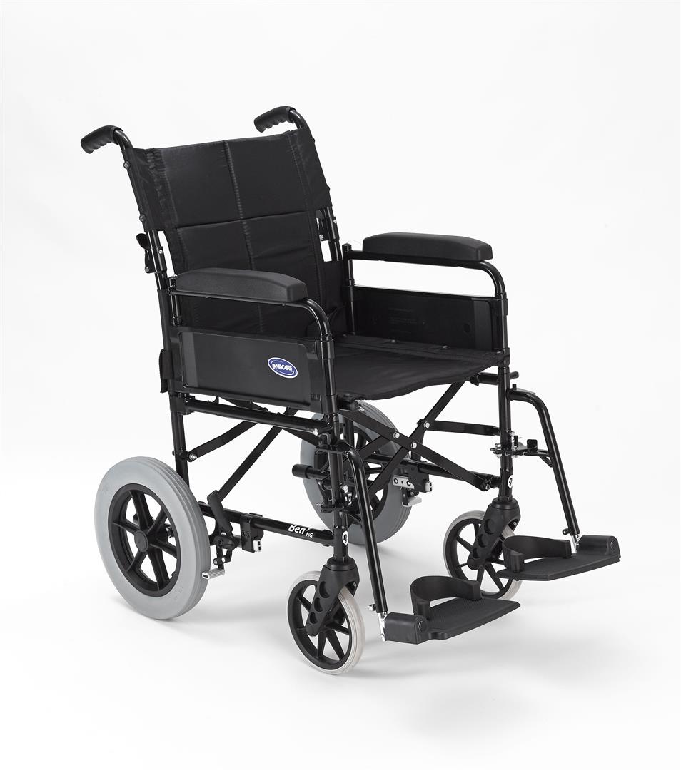 Invacare Ben NG Attendant Folding Wheelchair (Choose Your Size)