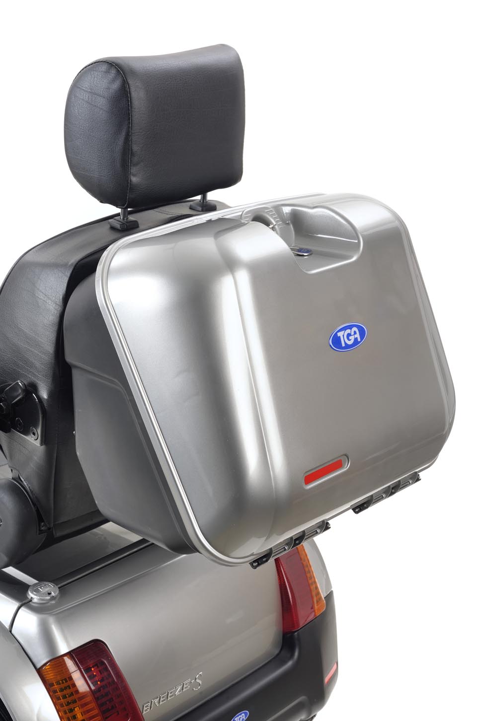TGA Mobility Lockable Rear Box for TGA Breeze Mobility Scooter Silver