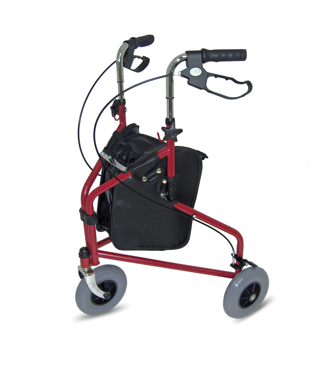 ZTec Folding Lightweight TriWalker with Tray, Bag & Basket (Choose