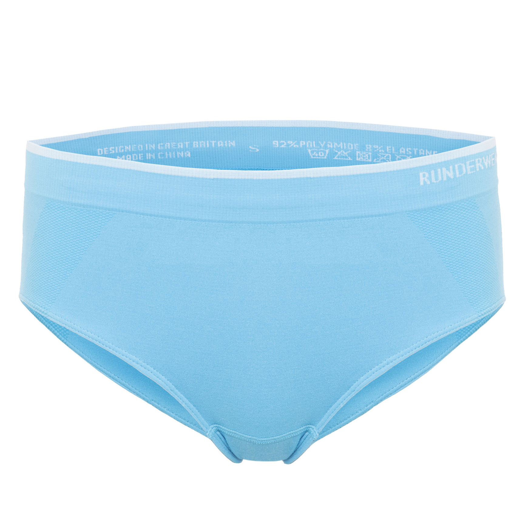 Runderwear Womens Ladies Low Rise Hipster Running Brief Underwear Blue