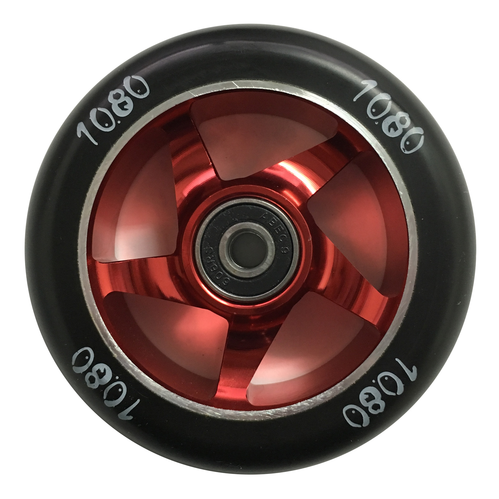 Stunt Scooter Wheel 100mm by 1080 Ninja Alloy Core Black Tyre eBay