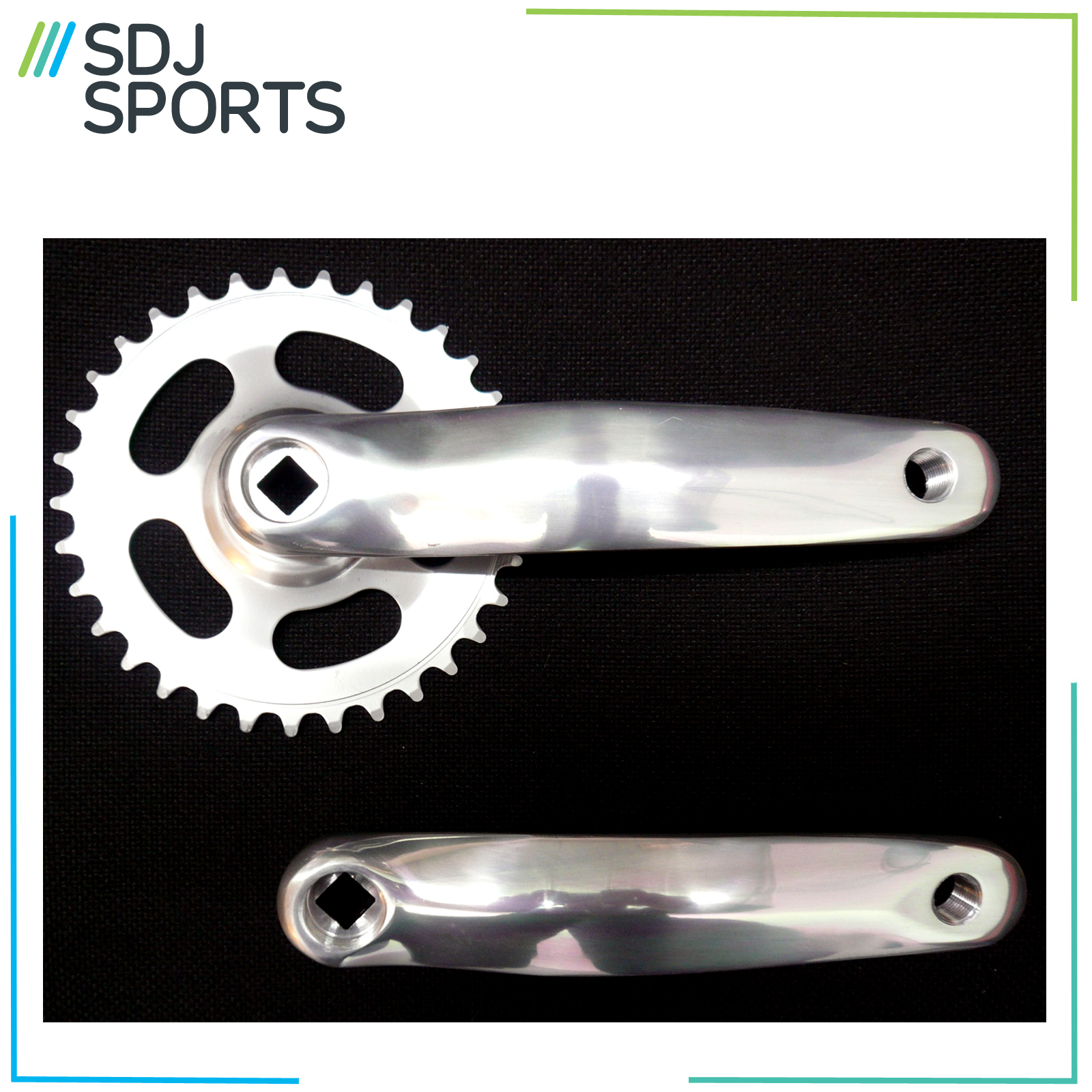 ALLOY SINGLE SPEED BIKE CRANKSET. SINGLE 3/32" CHAINSET SQUARE TAPER FIT CRANK eBay