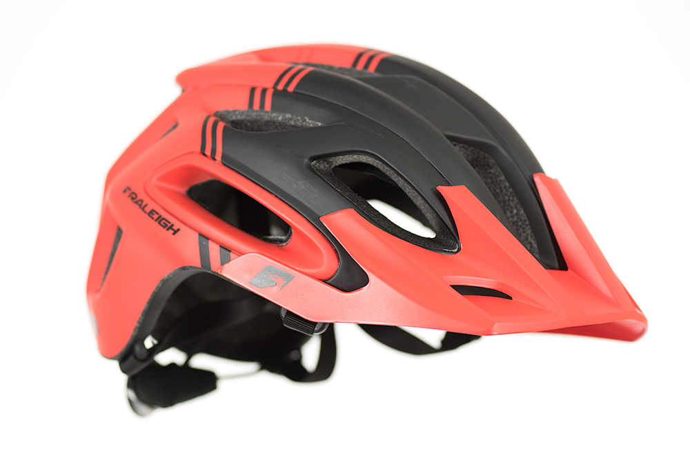 Raleigh Magni Red Mountain Bike Casco