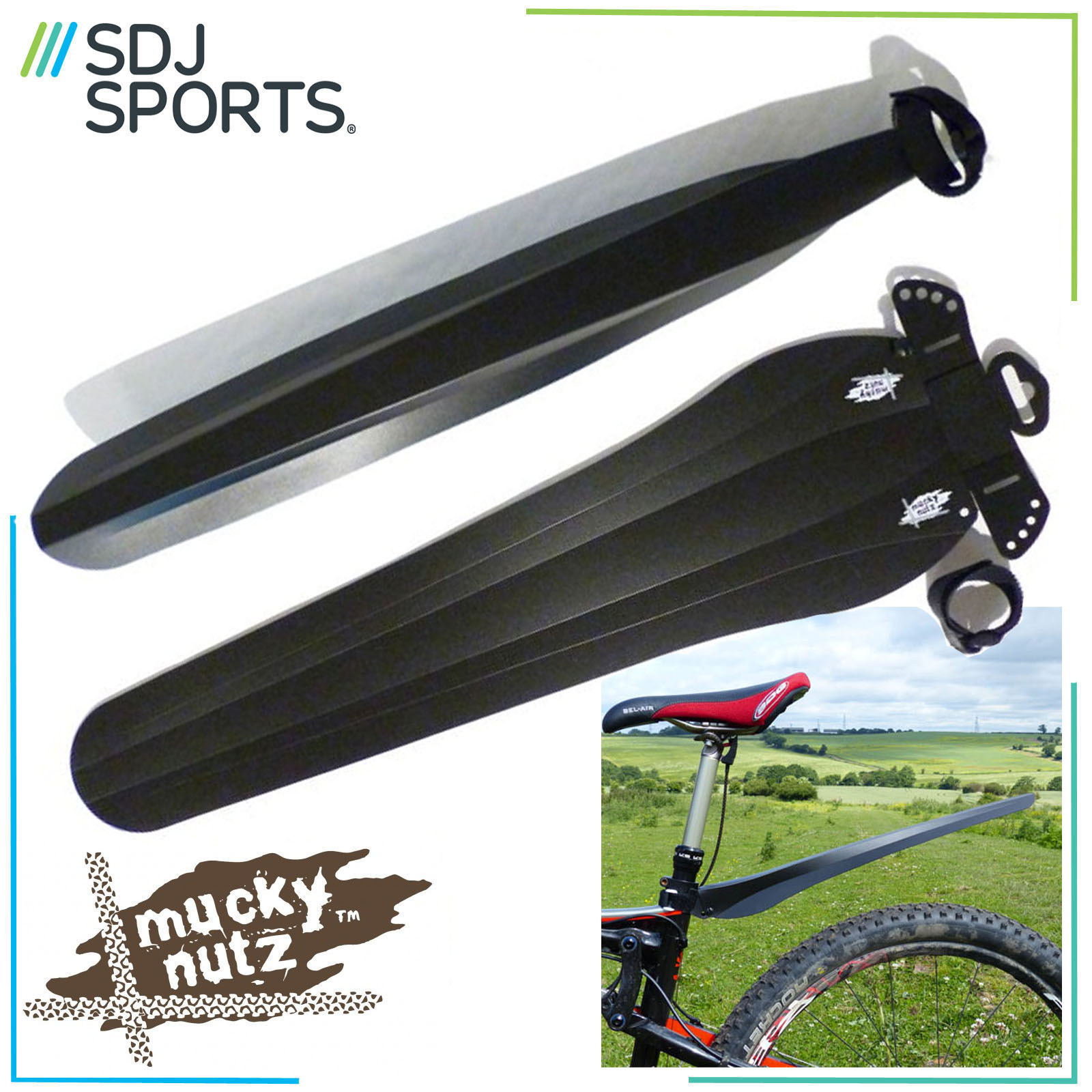 Mucky Nutz Mugguard MTB Forcella Ebike Bici Parafango - Foto 7