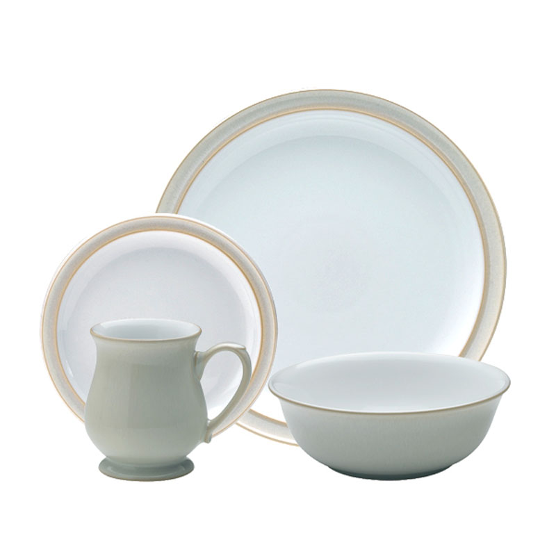 Denby Pottery Linen 4 Piece Set Labels Shopping Online