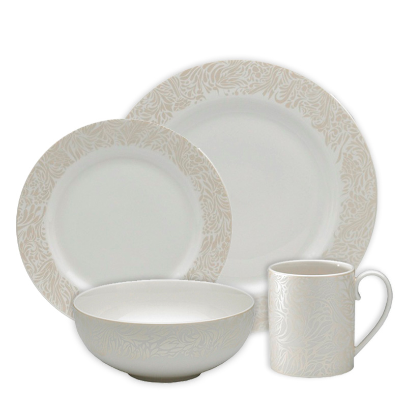 Denby Pottery Monsoon Lucille Gold 4 Piece Set Brightxs