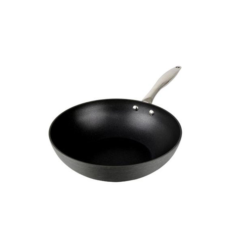 Denby Pottery Hard Anodised Open Wok 28cm Tado