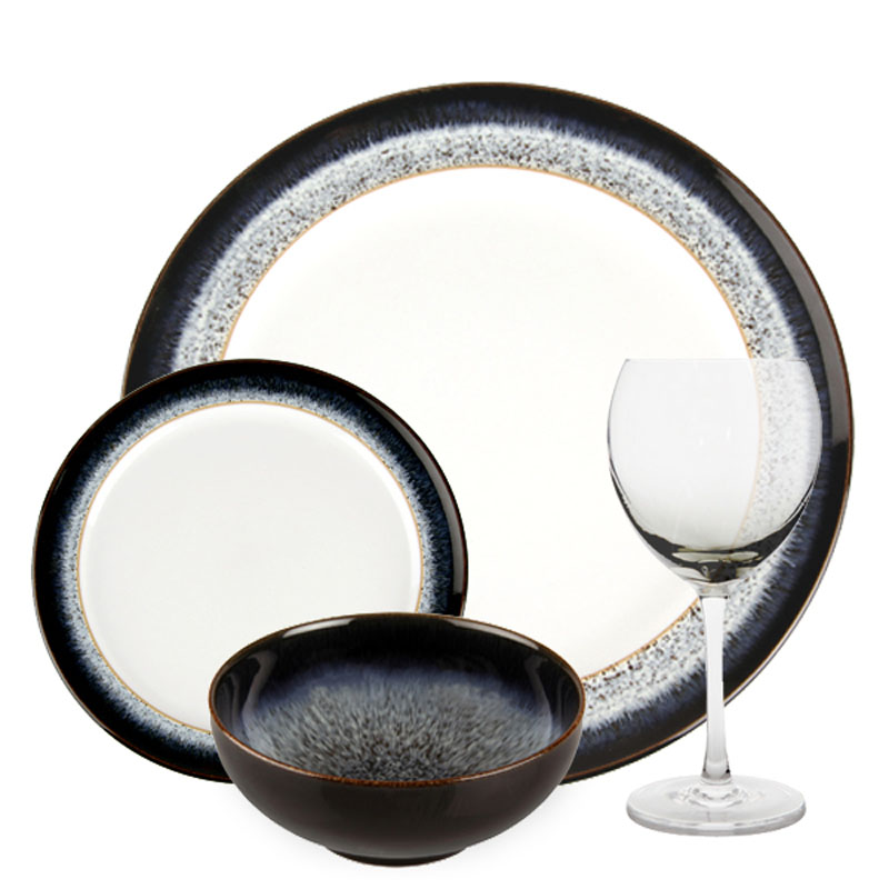 Denby Pottery Halo 16 Piece Entertaining Set Labels Shopping Online