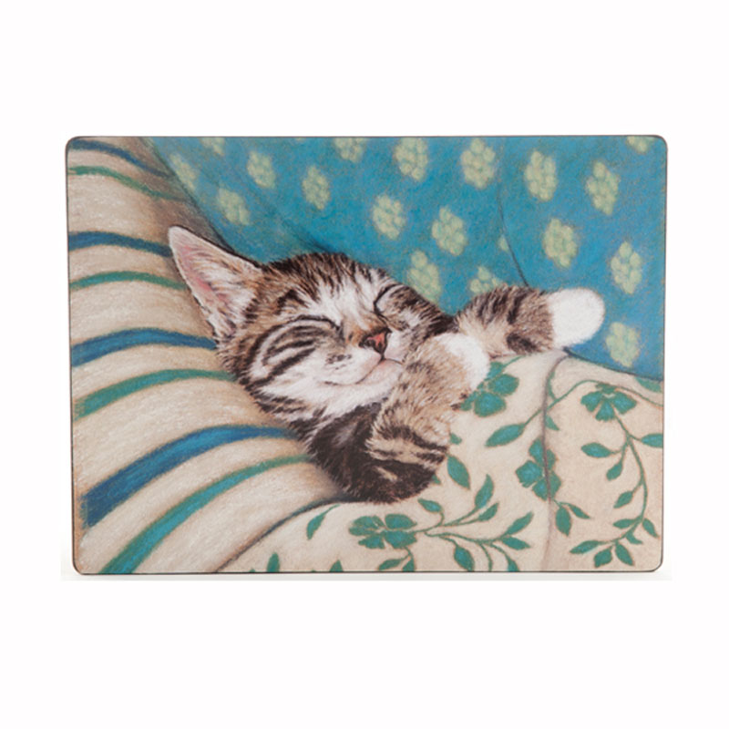 Tabletalk Bedtime Cat Placemats Set of 6 supplied by Denby Pottery