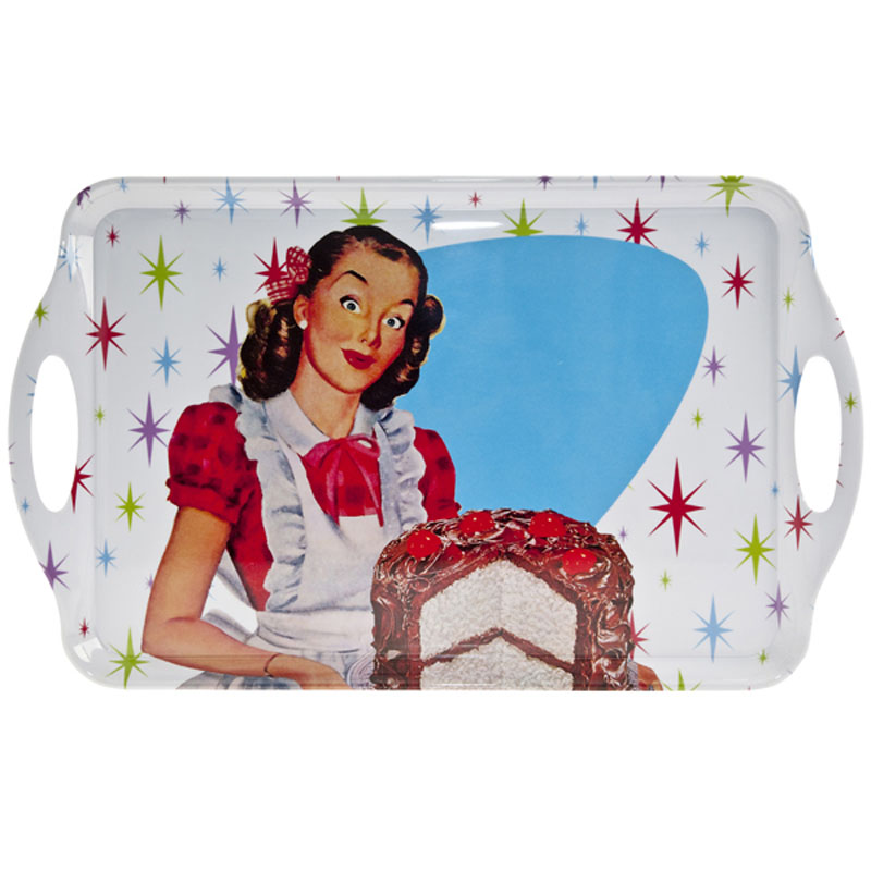 Tabletalk Retro Chocolate Cake Serving Tray supplied by Denby Pottery