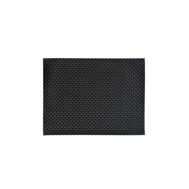 Denby Pottery Lifestyle Woven Vinyl Placemat Black Square Demiba
