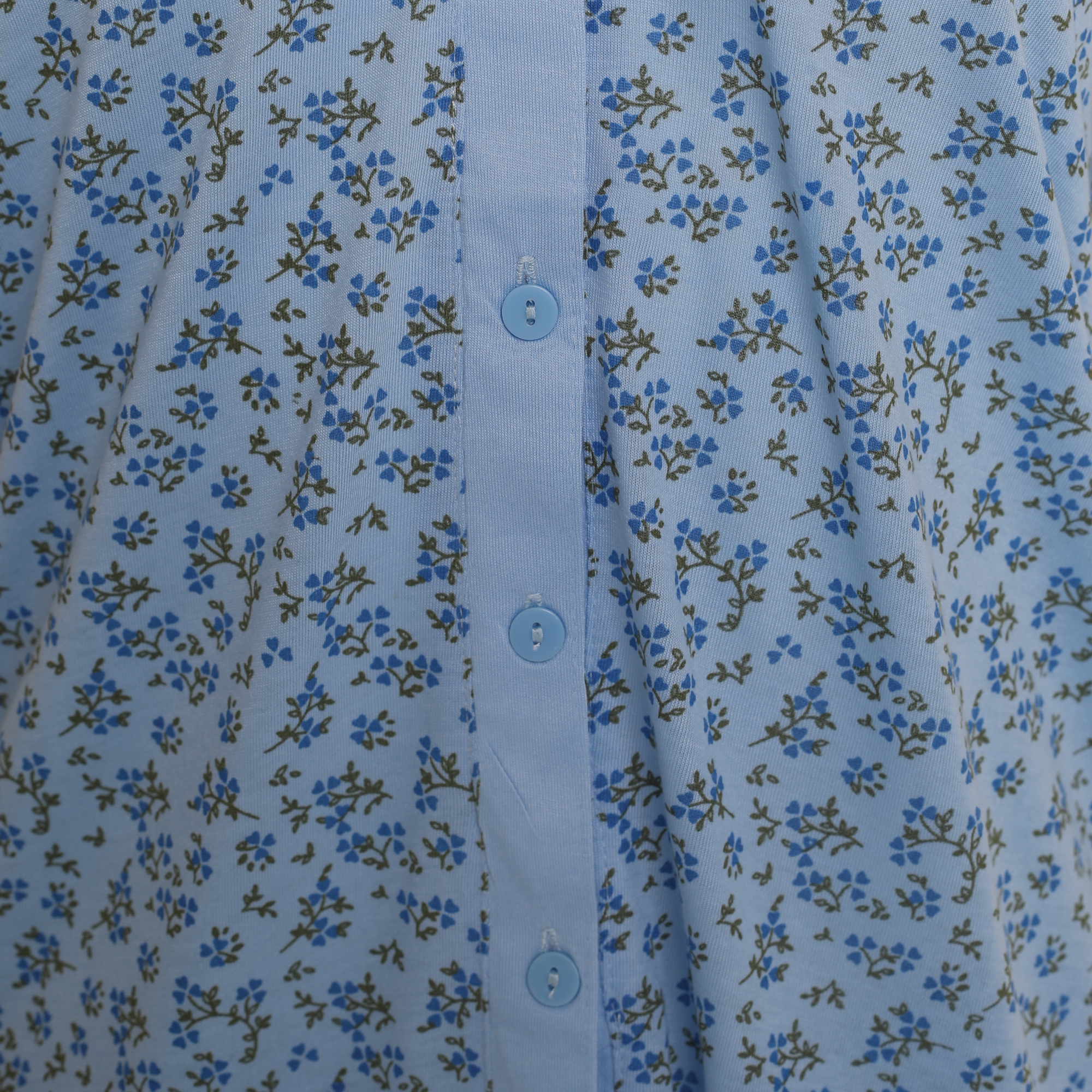 i-Smalls Ladies Pyjama Set Short Sleeve Floral Printed Buttoned Top Soft