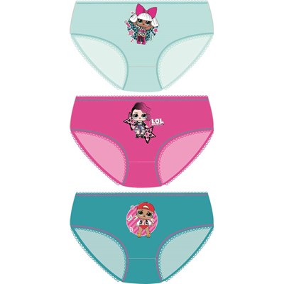 I-Smalls Ragazze Confezione da 3 LOL sorpresa Carino Slip Pantaloni Mutande Età 4-10 anni