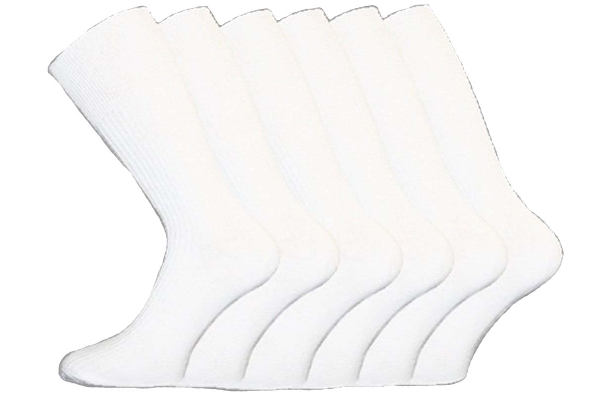 Mens Aler 6pk Softop Loose Soft Wide Grip Top Non Elastic Ribbed Cotton