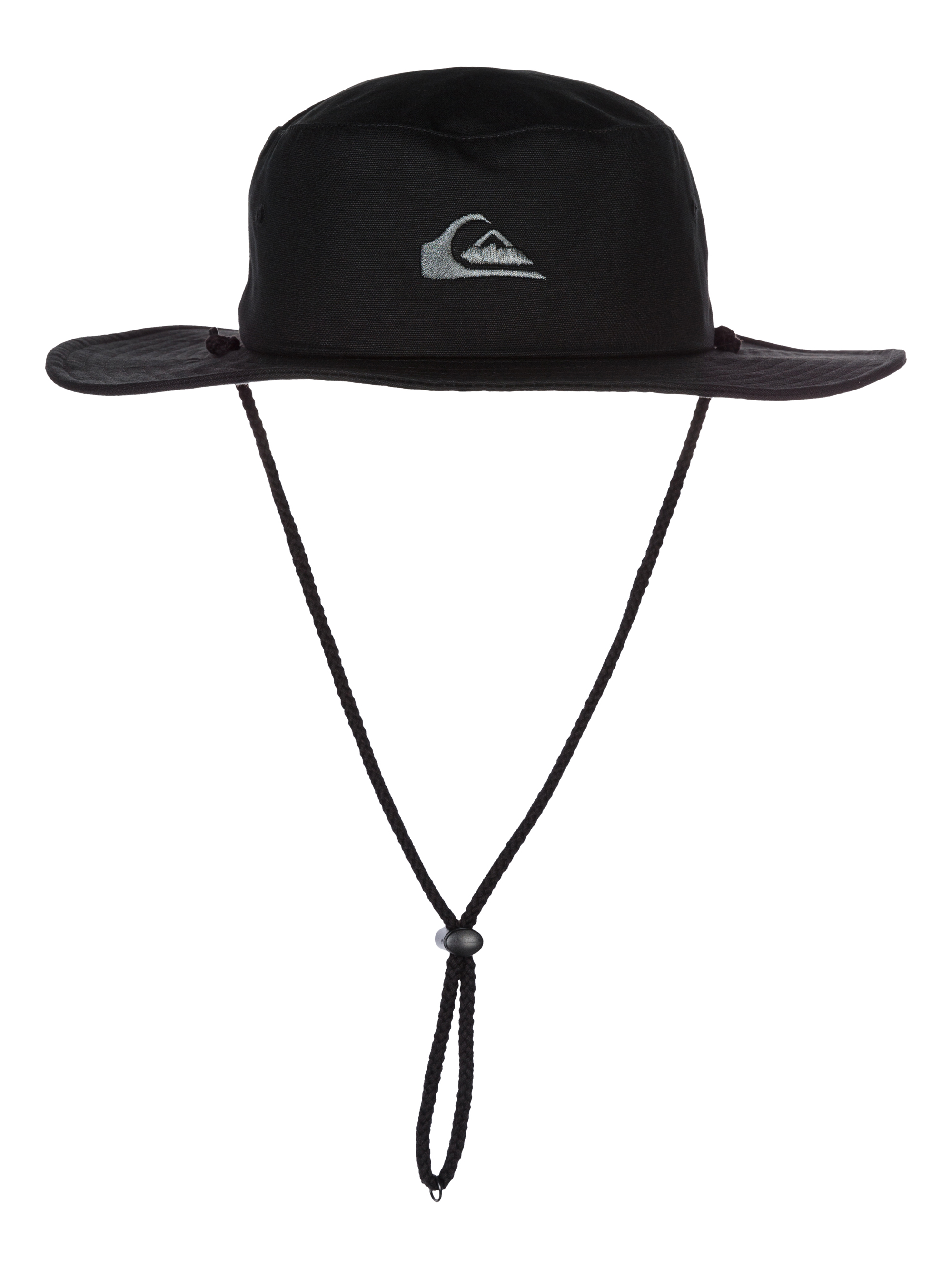 Quiksilver Men's Bushmaster Wide Brim Spring Summer Sun Hat with Chin