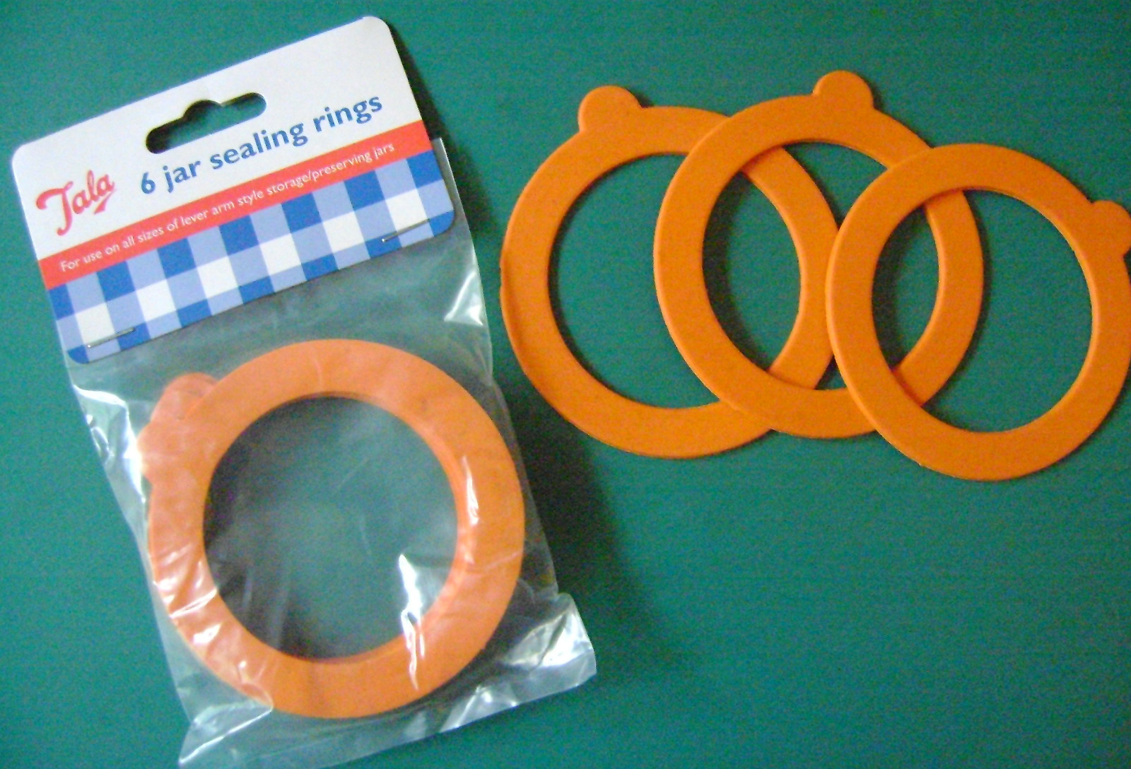 NEW TALA 6 RUBBER JAR SEALING RINGS SEALS FOR KILNER STYLE JARS. JAM
