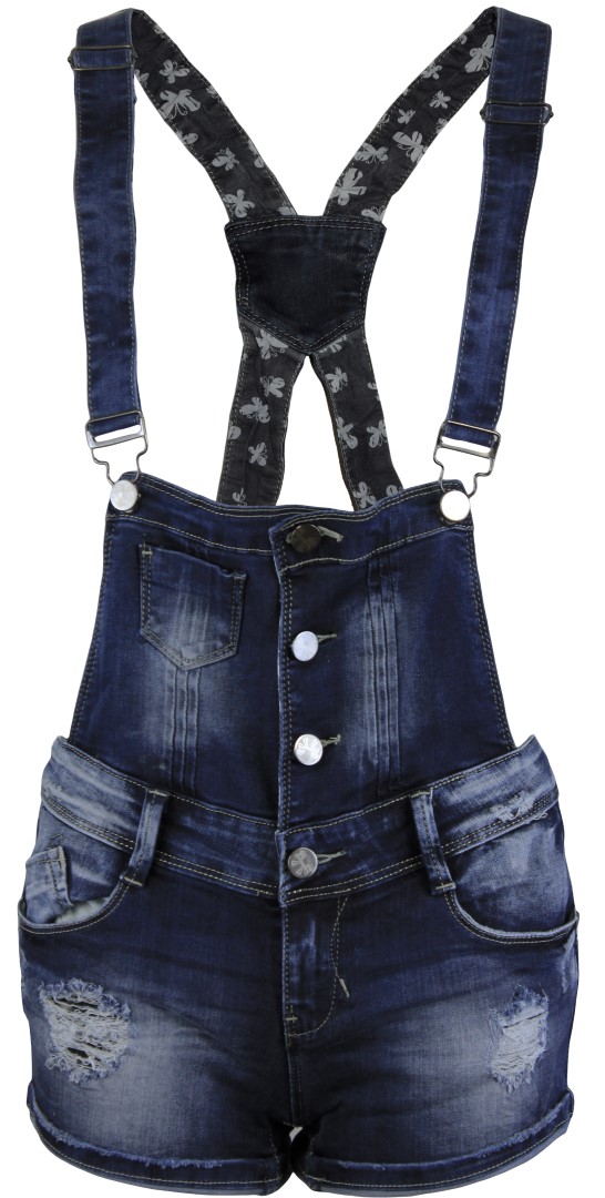 NEW LADIES DENIM HOT PANTS DUNGREE WOMENS SHORTS JEANS WITH BRACES eBay