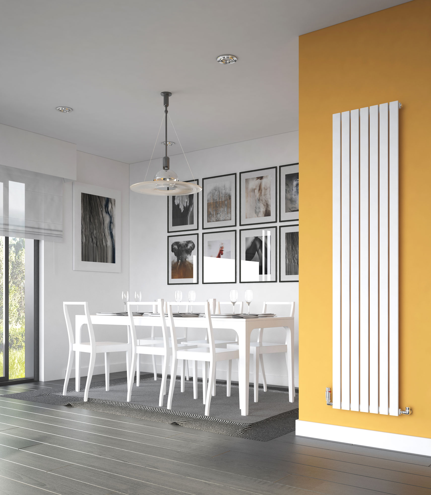 Vertical Designer Radiator Tall Flat Panel Column Central Heating