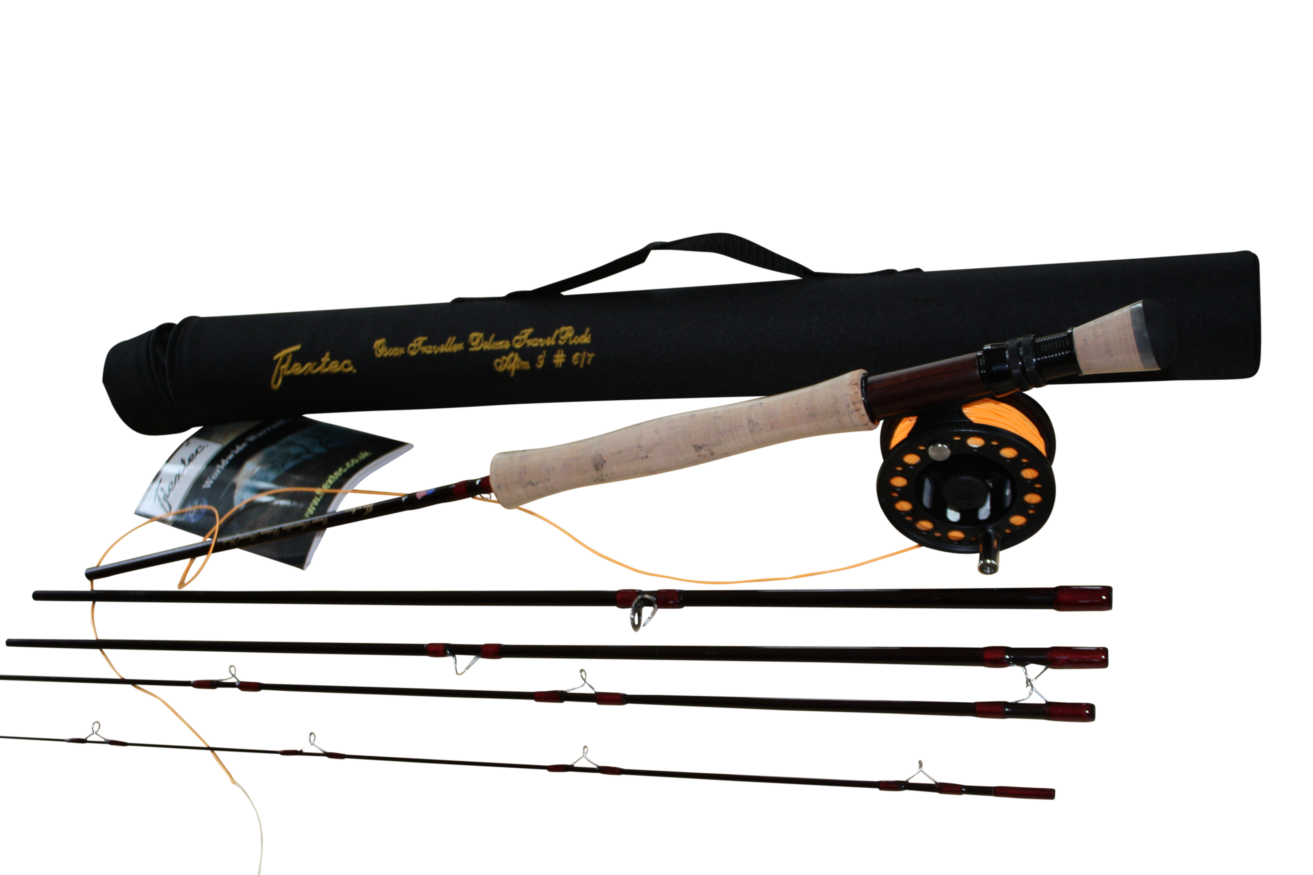 Flextec Oscar Travel Trout Fly Rod & Richel Fly Reel / Line 9ft 7/9