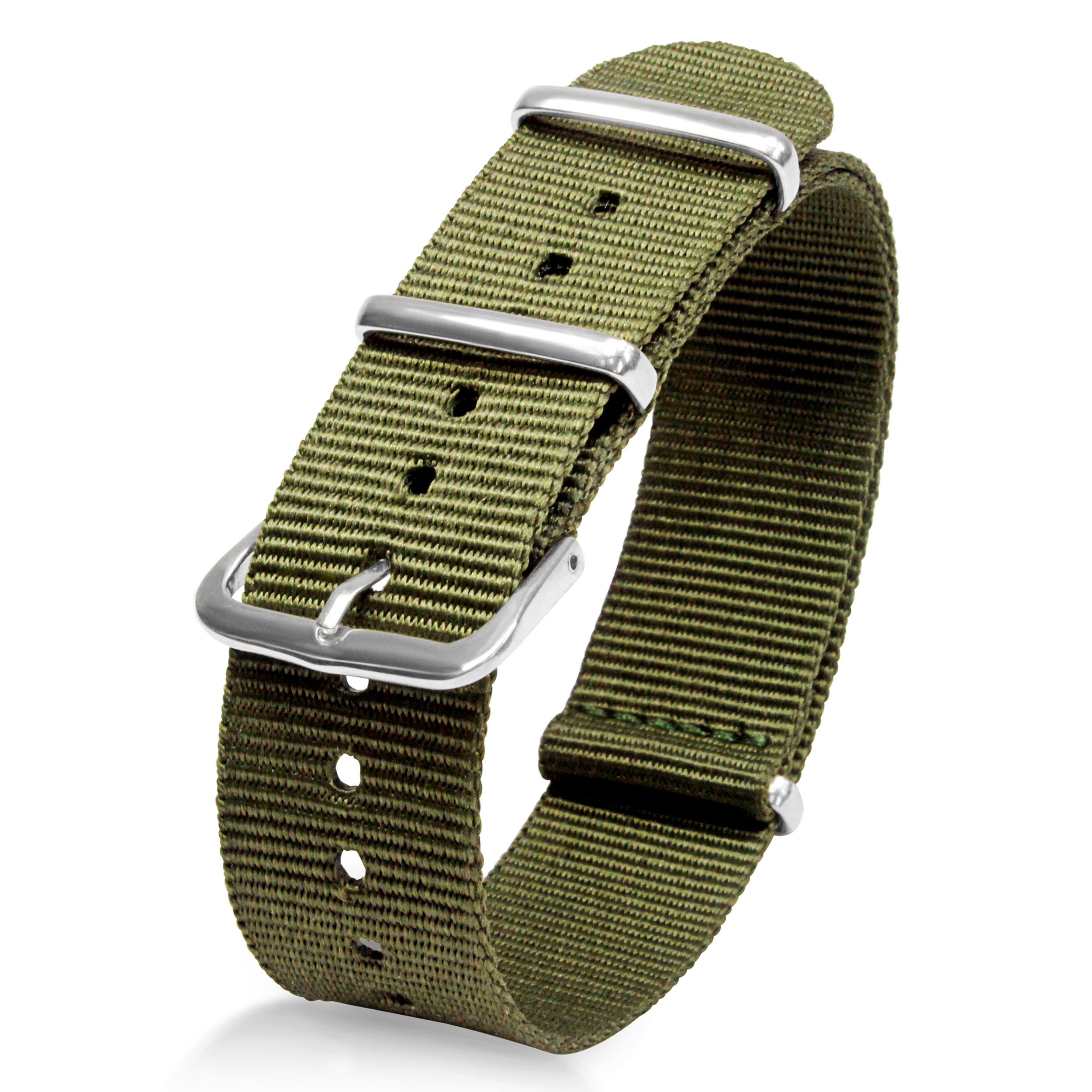 EXTRA DRY 20mm Wide Classic Nylon Army Fabric Military Wrist Watch Band
