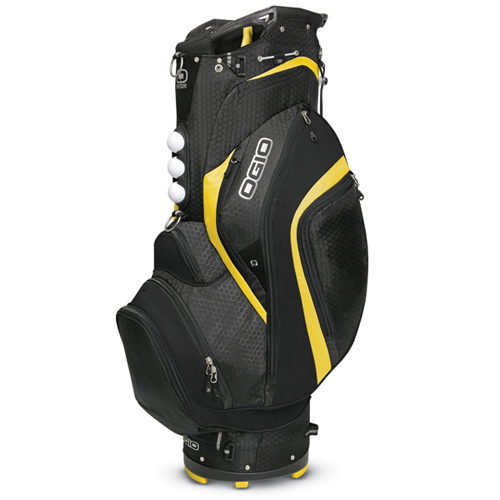 Ogio Assassin Deluxe Cart Golf Bag Black / Yellow NEW Men's Golf Bag