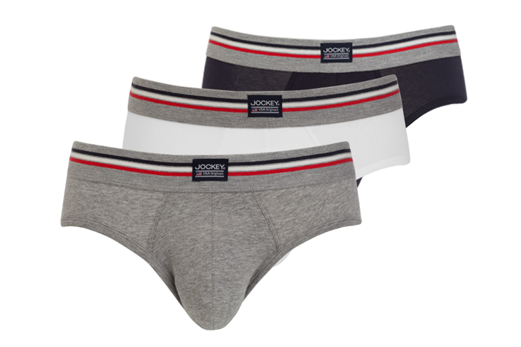 Mens Jockey USA Originals Cotton Stretch Single Jersey Briefs Underwear
